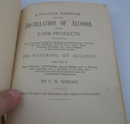 RARE Distillation of Alcohol from Farm Products 1907 Pull Out 