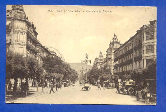 PC SPAIN ESPAÑA SAN SEBASTIAN & CLASSIC CAR CARS 1920s  