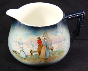 Lemonade Jug Usona Goodwin Dutch Harbor Scene Antique  