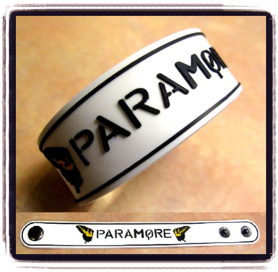 PARAMORE RUBBER WRISTBAND BRACELET #1  