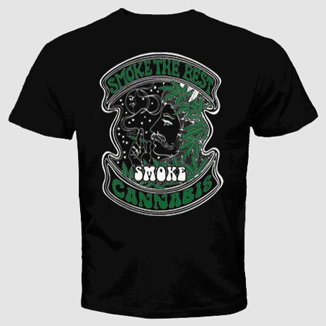 smoke The best cannabis marijuana T Shirt weed pot bong  