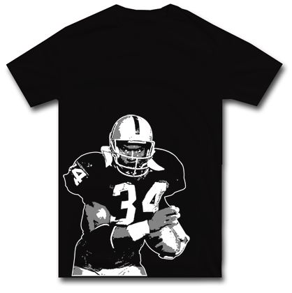 BO JACKSON t shirt raiders football nwa S M L XL 2X  