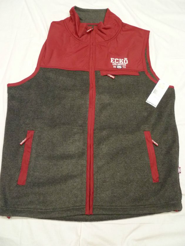 49 NWT Mens Ecko Unltd Vest Jacket Theory 2XL XXL H170  