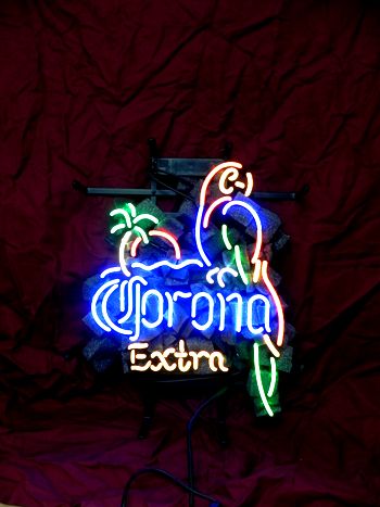 CORONA EXTRA PARROT BEER BAR NEON LIGHT SIGN me013  