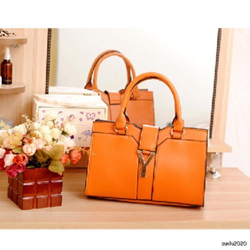 NEW Satchel PU LEATHER Portable handbag messenger women ladies 