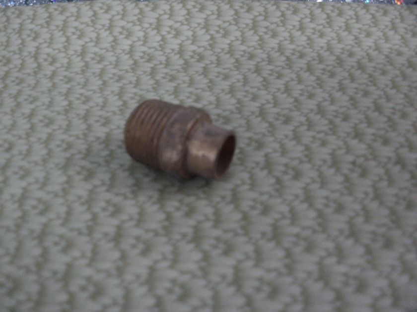 Copper Fitting, Plumbing, 1/2 NPT Male x 1/2 Coupling  