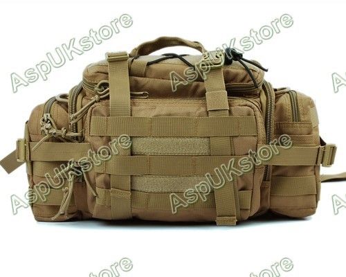 1000D Molle 3 Ways Utility Waist Pouch Bag   Tan A G  