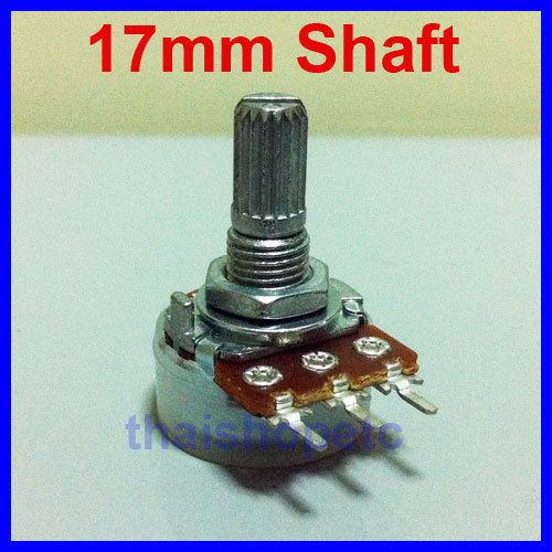 100K Ohm B100K Taper Potentiometer Pot 17mm Shaft  