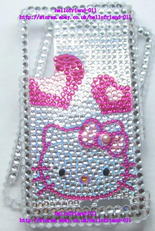 New hello Kitty Bling Full Case Cover for Motorola Droid 3 #2  