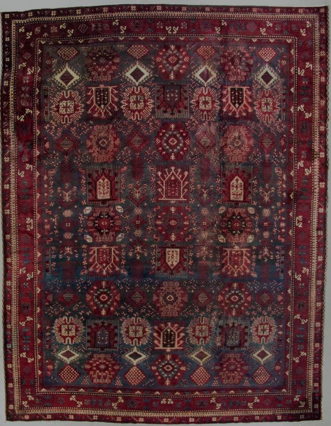 10x13 TEAL ANTIQUE 1900 AGRA ORIENTAL AREA RUG CARPET  