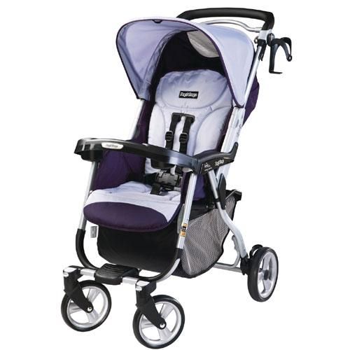 Peg Perego Vela Easy Drive Stroller   Iris Purple  