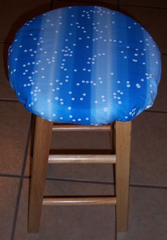 BLUE Star Constellation 12 Bar Stool Cover Reverse NAUTICAL SHIPS 