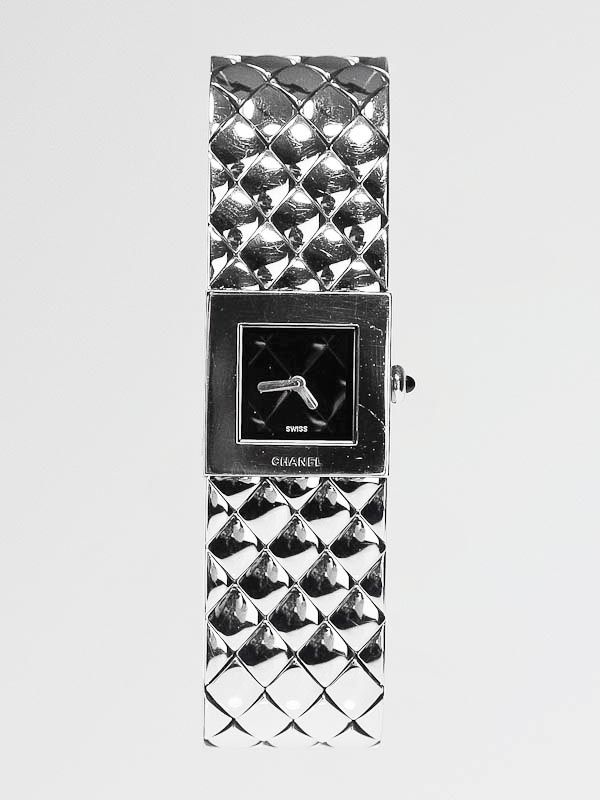 Chanel Quilted Stainless Steel Matelasse Quartz Watch  