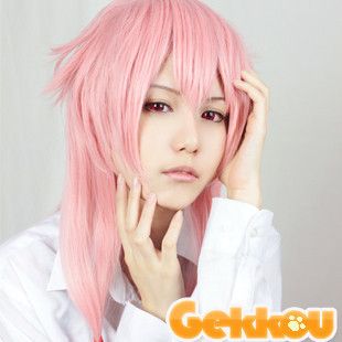 Future Diary Yuno Gasai Cosplay Wig 100Cm Costume  