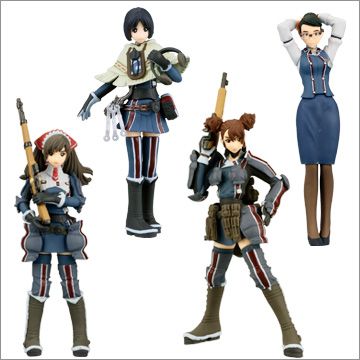 Yujin SR Valkyria Gallian Chronicles war Girl Figure x5  