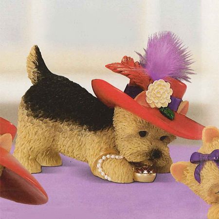 Decadent Darling Dog Bradford COA Red Hat Society Yorky  