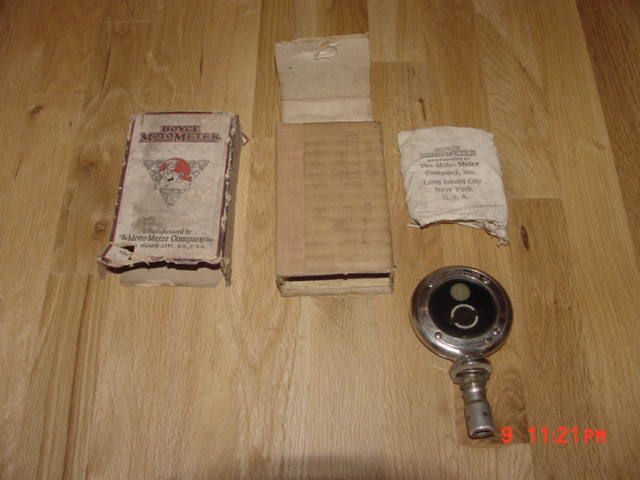 1920 21 22 23 24 25 26 27 28 29 BOYCE MOTOMETER NOS Studebaker NIB May 