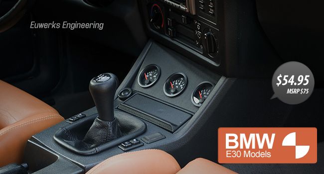 BMW E30 Vintage Tuner Gauge Pod Cluster   Vinyl  