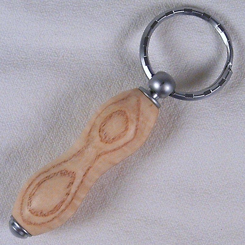 Yew HANDMADE Keychain TURNED wood gift s  