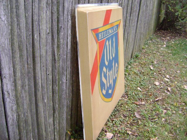 Vintage Heilemans Old Style Beer Large Huge Sign Bar Decor / Original 