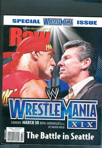 RAW 3 2003 Special WrestleMania XIX Issue Hulk McMahon  
