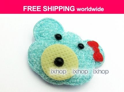 30 Hairy Padded Teddy Bear Head (4 Colors U PICK) Applique 4030 30300 