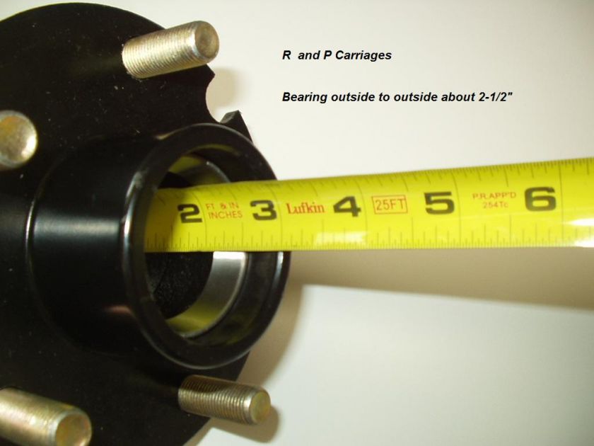 Reliable BT150A SHORT Trailer Axle Idler Hub W/Bearings  