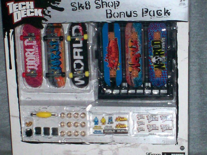 TECH DECK FINGERBOARD SHOP BONUS PACK WORLD INDUSTRIES  