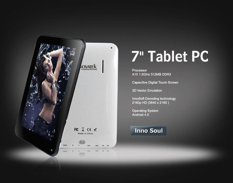 8GBK Innovatek InnoSoul 7 Tablet PC 1.5Ghz 2160p 3D HDMI Capacitive 