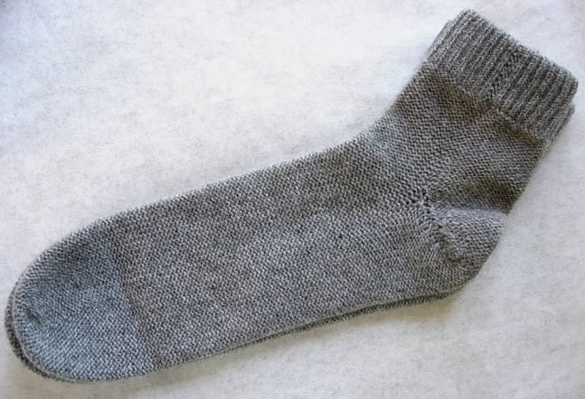 Women 100% cashmere bed knit socks gray ankle length  