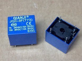 JQC 3F(T73) DC 6V 6 V 5PIN 250VAC 28VDC Power Relay  