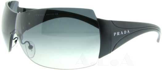 PRADA SPR 04 I 1AB 3M1 BLACK SPR04I 04I SUNGLASSES 679420233994  