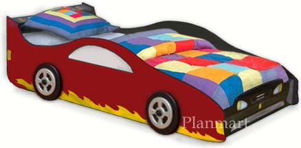 Childrens Sport Car For Boy Or Girl Bed Project Plans  