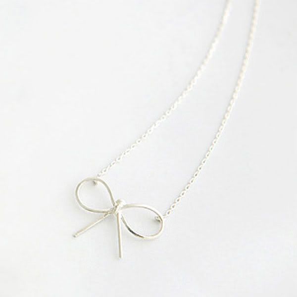 New Fashion HOT Simple And Graceful Bow Pendant Long Necklace SIMITTER 