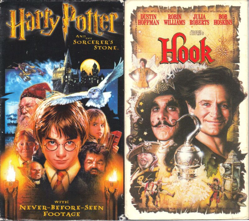 Harry Potter and the Sorcerers Stone & Hook   2 VHS  