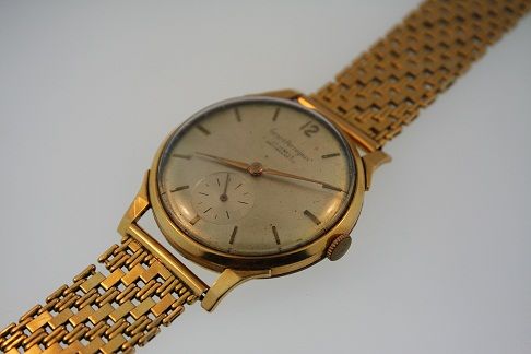 GIRARD PERREGAUX 18K YELLOW GOLD WITH MESH BAND   VINTAGE  