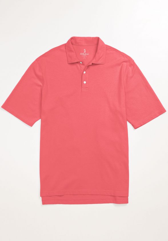 Bobby Jones Sun Washed Solid Pique Polo Golf Shirt  