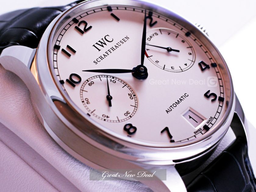 IWC PORTUGUESE AUTOMATIC 7DAY POWER RESERVE Steel IW500107 BNIB iw 