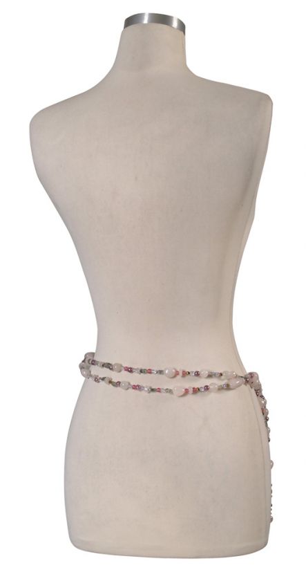 EMANUEL UNGARO Jeweled Beaded Belt MEDIUM 8 10 $815 NEW  