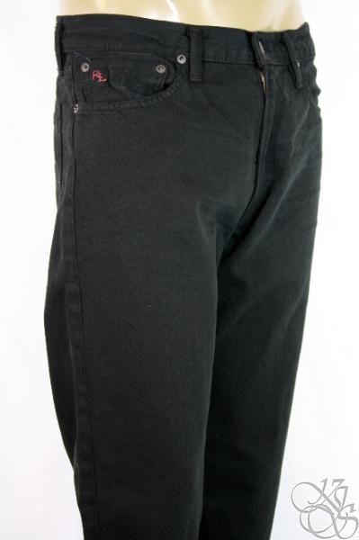   RALPH LAUREN JEANS Classic Fit 867 Mens Black Denim Pants New  