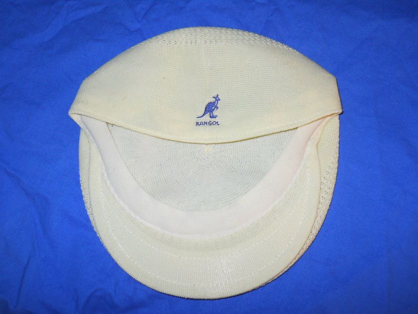 MENS KANGOL TROPIC VENTAIR YELLOW KANGAROO MENS DRIVING HAT XL 