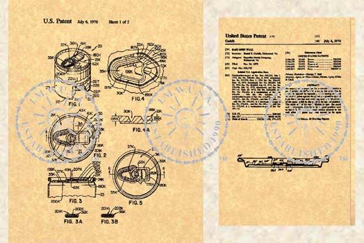 Stay Tab SODA CAN PATENT for COKE/PEPSI 1976 #811  