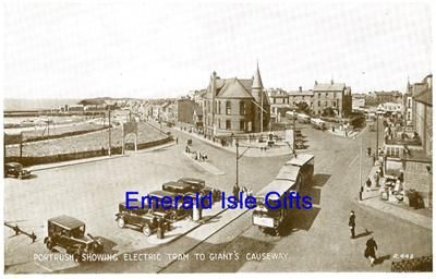 Antrim Portrush Electric Tram old Irish Photo 14 x 11  