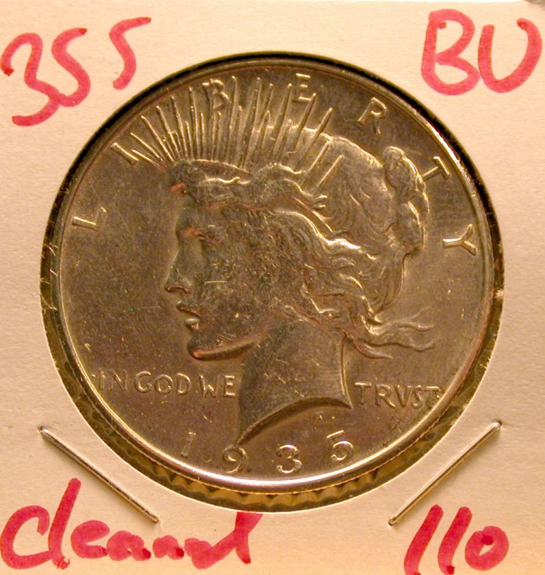 1935 S Peace Dollar in BU  