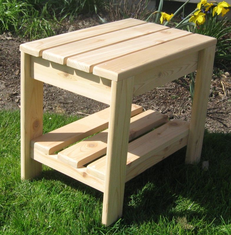 Premium Western Red Cedar Adirondack Side Table  