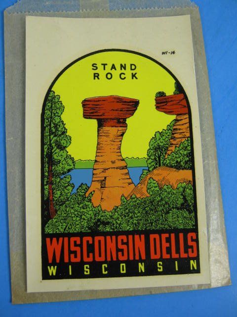 St. Petersburg, FLa, and Wisconsin Dells stickers  