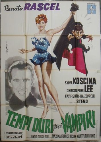 jt42 CHRISTOPHER LEE ITALIAN VAMPIRE c/o 4sh POSTER ITA  