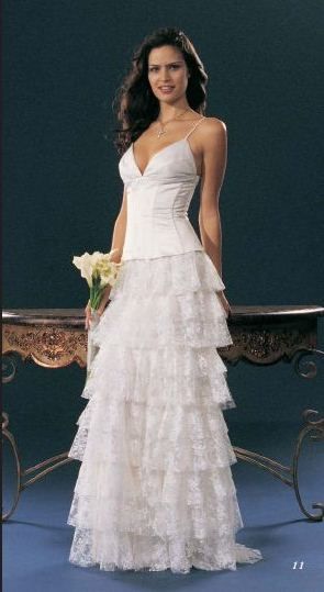 JESSICA McCLINTOCK White Wedding Dress Gown NWT Size 8  