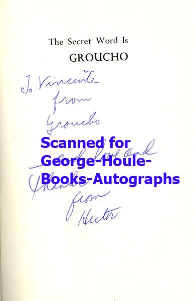 Signed and inscribed on half title page
