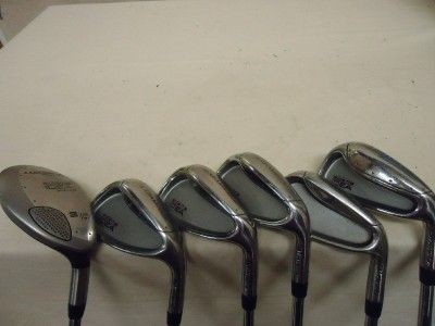 ADAMS Idea Steel 6 iron PW + 3 Hybrid Golf Club Set  